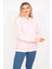 Kadın Pembe 3 Iplik Içi Şardonlu Sweatshirt 65N35310 4