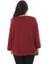 Kadın Büyük Beden Bordo Bisiklet Yakalı Sweatshirt 65N38539 3