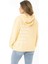 Kadın Büyük Beden Sarı Arka ve Göğüs Baskılı Iki Iplik Kapşonlu Sweatshirt 65N37164 4