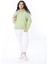 Kadın Büyük Beden Yeşil Polar Içi Şardonlu Sweatshirt 65N38613 5