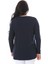 Kadın Büyük Beden Lacivert Bisiklet Yakalı Sweatshirt 65N38539 3