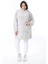 Kadın Büyük Beden Gri Kapşonlu Peluş Sweatshirt 65N38573 2