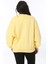Kadın Büyük Beden Sarı Rahat Kesim Sweatshirt 65N38606 4
