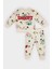 Erkek Bebek 2'li Takım Snoopy Sweatshirt Beli Lastikli Eşofman Altı D6306A524WN 1