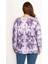 Kadın Mor Batik Baskılı Sweatshirt 65N34770 5