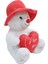 Peluş Şapkalı ve Kalpli Ayı 40 cm 62588 1