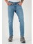 Pamuklu Regular Fit Normal Bel Boru Paça Jeans Erkek Kot Pantolon 2212S181PARMA 4
