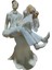Polyester Gelin Damat Biblo Kucakta Beyaz 18,5cm 2