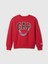 Erkek Çocuk Kırmızı Gap Logo Marvel Spider-Man Grafikli Relaxed Fleece Sweatshirt 1