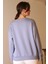 Bisiklet Yaka Mavi Kadın Sweatshirt W0011203-2K5 5