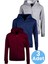 Çocuk Unisex Pamuklu Kapüşonlu Fermuarlı Sweatshirt 3'lü Set 1