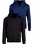 Çocuk Unisex Pamuklu Kapüşonlu Fermuarlı Sweatshirt 2'li Set 2