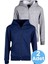 Çocuk Unisex Pamuklu Kapüşonlu Fermuarlı Sweatshirt 2'li Set 1