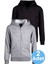 Çocuk Unisex Pamuklu Kapüşonlu Fermuarlı Sweatshirt 2'li Set 5