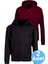 Çocuk Unisex Pamuklu Kapüşonlu Fermuarlı Sweatshirt 2'li Set 1