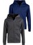 Çocuk Unisex Pamuklu Kapüşonlu Fermuarlı Sweatshirt 2'li Set 2