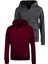 Çocuk Unisex Pamuklu Kapüşonlu Fermuarlı Sweatshirt 2'li Set 2