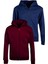 Çocuk Unisex Pamuklu Kapüşonlu Fermuarlı Sweatshirt 2'li Set 2