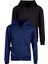 Çocuk Unisex Pamuklu Kapüşonlu Fermuarlı Sweatshirt 2'li Set 2