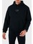 % 100 Pamuk Logolu Regular Fit Kapüşonlu Sweat Erkek Sweat 6D1M93 1jtaz 0985 4