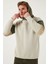 Pamuklu Relaxed Fit Kapüşonlu İçi Tüylü Yumuşak Şardonlu Sweat Erkek SWEAT 5905299 5