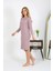 Pamuk Ev Elbisesi Tunik Gecelik Pudra 13132 2