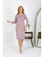 Pamuk Ev Elbisesi Tunik Gecelik Pudra 13132 5