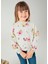 Kız Çocuk Çiçekli Sweatshirt Krem 1