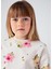 Kız Çocuk Çiçekli Sweatshirt Krem 3