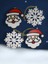 Yılbaşı Çam Ağacı Süsleri Noel Baba X2, Kar Tanesi x 2 1
