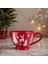 New Year Yılbaşı Snowy Çay Fincanı Kırmızı 440 ml 1