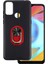 Nihcase Infinix Hot 10 Kılıf Kickstand Yüzüklü Tpu Mat Silikon 1