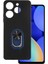 Tecno Camon 20C Kılıf Kamera Korumalı Yüzüklü Kickstand Mat Kapak 1