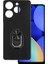 Infinix Hot 40 Pro Kılıf Kamera Korumalı Yüzüklü Kickstand Mat Kapak 1
