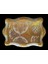 Royking Medium Carded Dikdörtgen Tepsi Gold 48X34 cm Vl-65 1