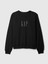Kadın Siyah Gap Logo Vintage Soft Raglan Sweatshirt 2