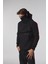Siyah,şardonlu,kapüşonlu Sabitlenen Boğazlı Erkek Üst 5