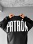 Erkek Oversize Patrón Baskılı Premium Sweatshirt Siyah 1