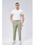 Erkek Beli Bağcıklı Yandan Cepli Yeşil Jogger Pantolon 1