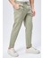 Erkek Beli Bağcıklı Yandan Cepli Yeşil Jogger Pantolon 4