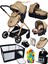 9in1 Yeni Doğan Set Full 1010 Travel Sistem Bebek Arabası 450 Park Yatak Oyun Alanı 1