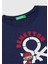 Erkek Çocuk Lacivert Çok Renkli Logo Baskılı Bisiklet Yaka Uzun Kollu T-Shirt 3