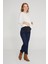 Slim Fit Likralı Hamile Jean Koyu Mavi Pantolon Vasirus Slim Leg 6