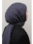 Pamuklu Şal 1030600-923 Metalik Mavi 3