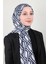 Soft Touch Şal 2778-23 Lacivert-Beyaz 2