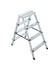 Merdiven Rita Çift Taraflı Galvanizli 0,60 mm 4+4 Basamaklı 1