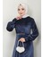Kadın Giyim Abiye Moda Taş Tokalı Kadife Abiye Elbise 2533 4