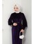 Kadın Giyim Abiye Moda Taş Tokalı Kadife Abiye Elbise 2533 4
