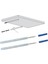 Metal Gizli Raf Tutucu Dekoratif Duvar Bağlantısı 1 Çift -10 cm 2