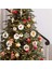 12LI Yılbaşı Ağaç Süsü Christmas Figürlü Kabartma Baskılı Yılbaşı Konsept Süs 1